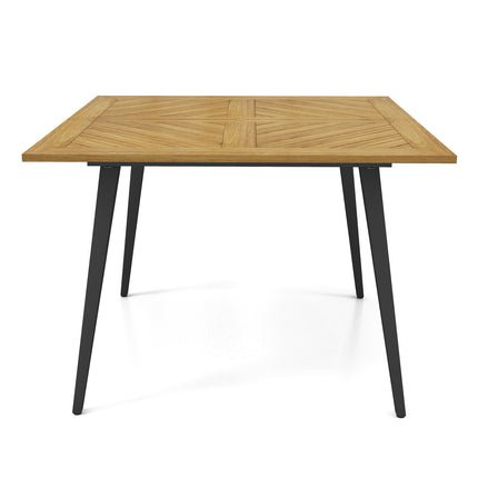 Outdoor Dining Table, Acacia Wood, 4-Person, 1.9 in Hole
