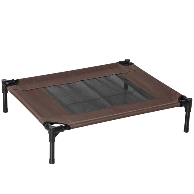 Durable outdoor dog bed, brown 76x61x18cm for pets