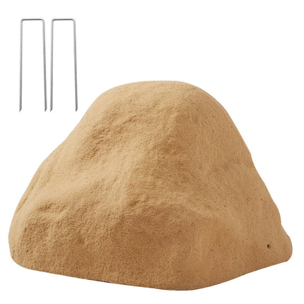 Outdoor Fake Rock Cover for Well Pump, Sand, Small