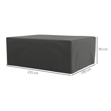 Outdoor Furniture Cover, Waterproof PE, 235x190 cm