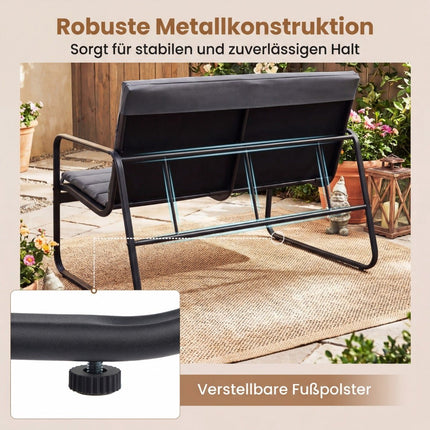 Outdoor Garden Furniture Set with Cushions – 4 Pieces