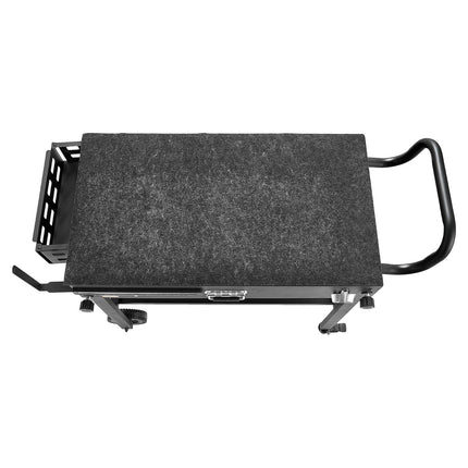 Outdoor Grill Cart Table, Foldable, Wheels, 31 x 17 In