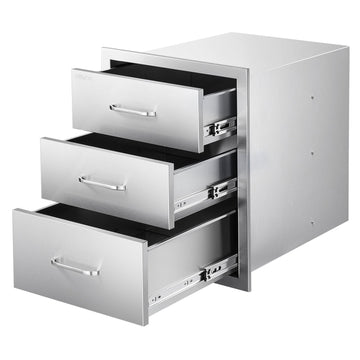 Outdoor Kitchen Drawers, Stainless Steel 18.11 x 23.23 in