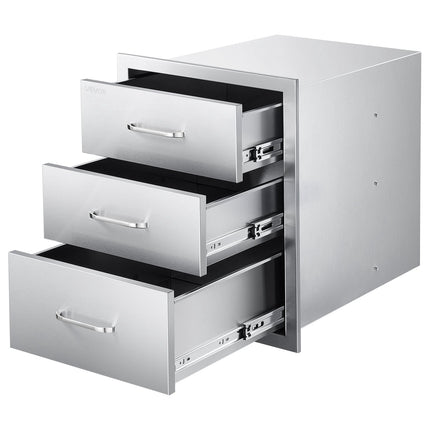 Outdoor Kitchen Drawers, Stainless Steel 18.11 x 23.23 in