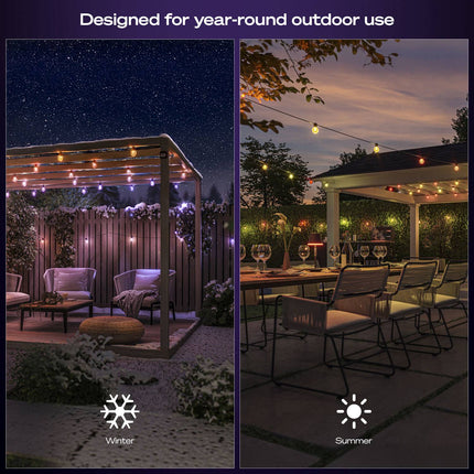 Outdoor LED Globe String Lights 7m, 10 Bulbs