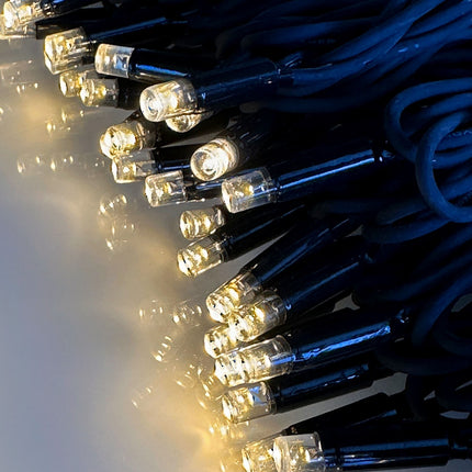 Outdoor LED String Lights, 10m 100 LEDs, Warm White 12V