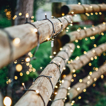 Outdoor LED String Lights 20m, 200 LEDs, Warm White