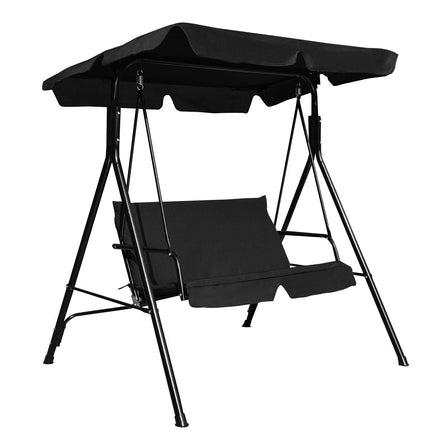 Outdoor Loveseat Swing Glider With Canopy, Cushions