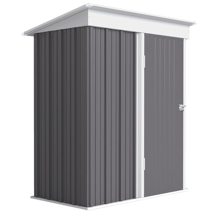 Outdoor Metal Garden Shed, Adjustable Shelves, Lockable Door