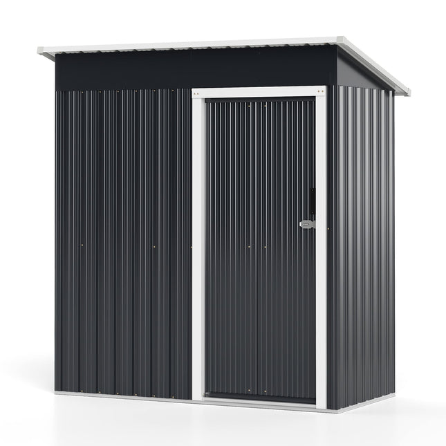 Outdoor Metal Storage Shed, 163 x 86 cm, Lockable Door