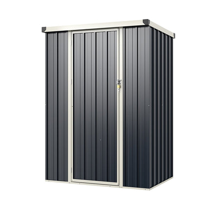 Outdoor Metal Storage Shed, Weatherproof & Lockable, 117x89 cm