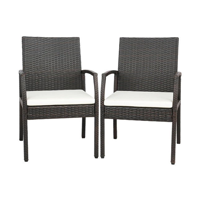 Outdoor PE rattan chairs with soft zipper cushions rattan chair for garden