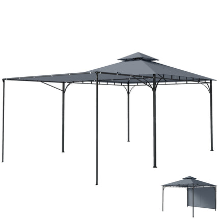 Outdoor Pavilion with Retractable Roof, UPF 30+ Protection