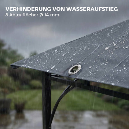 Outdoor Pavilion with Retractable Roof, UPF 30+ Protection