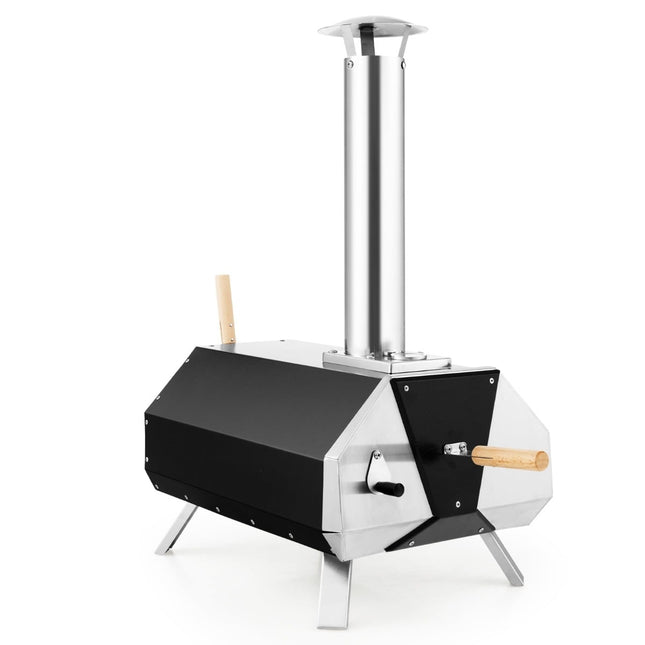 Outdoor Pizza Oven with Stone, Peel & Thermometer