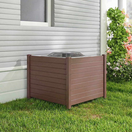 Outdoor Privacy Fence Screen 122 x 95 cm, 2 Panels, Brown