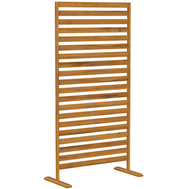 Outdoor Privacy Screen, Natural Wood, 80x170 cm