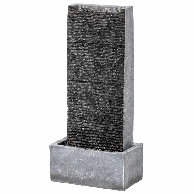 Outdoor Resin Water Fountain with LED Lights, 80 cm