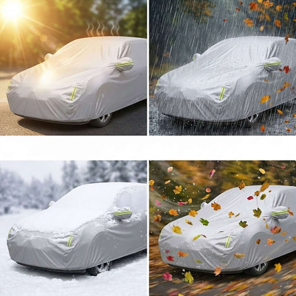 Outdoor Sedan Car Cover, Silver, 435–470 cm