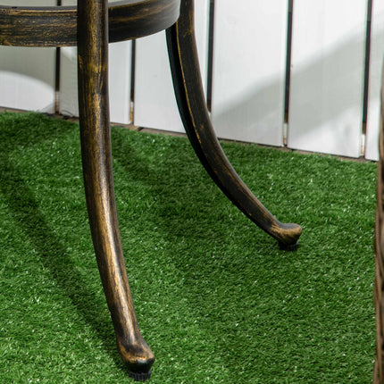 Outdoor Side Table, Aluminum, Bronze, Ø60 x 52.5 cm
