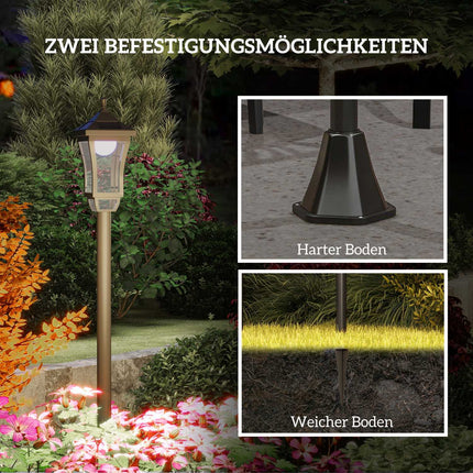 Outdoor Solar Lantern, Automatic On/Off, Weatherproof IP44