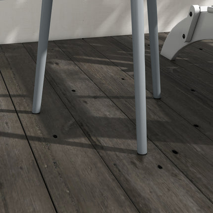 Outdoor Steel Side Table, Round, Grey, Ø40 x 50H cm