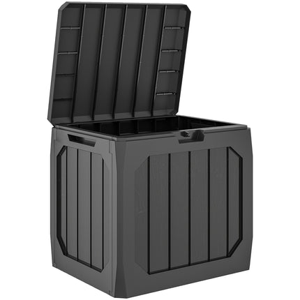 Outdoor Storage Box, 121L, Black, Weatherproof, Lockable