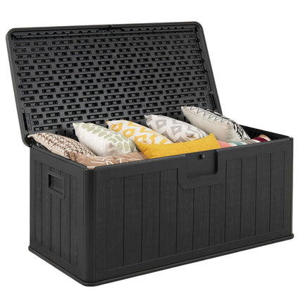Outdoor Storage Box, 378L, Waterproof, Lockable Lid