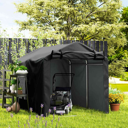 Outdoor Storage Tent – UV-Resistant PE, Galvanized Frame