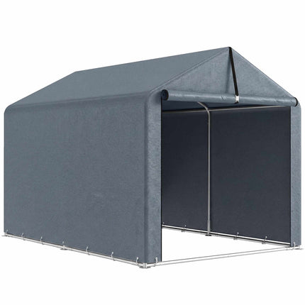 Outdoor Storage Tent, Waterproof PE Fabric, 162x221.5x163 cm