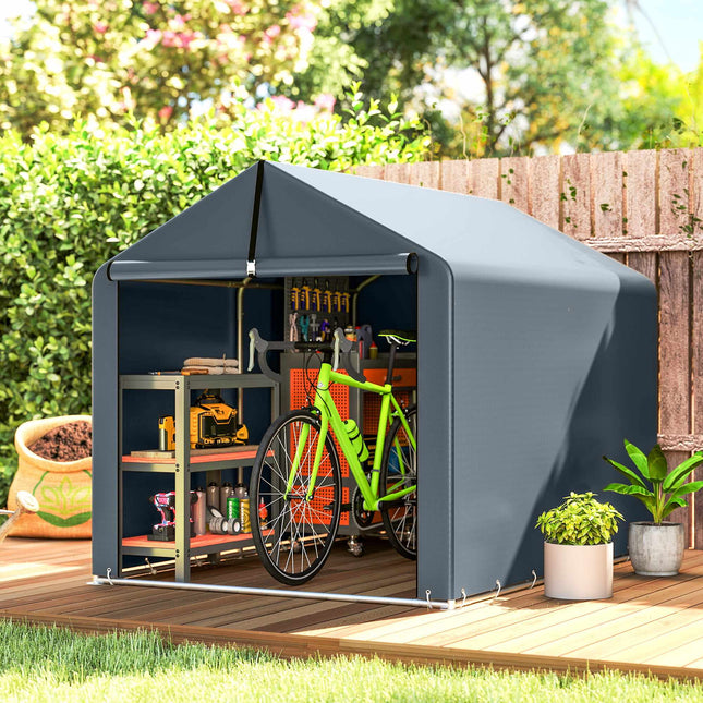 Buitenopbergtent, waterdicht PE-doek, 162x221,5x163 cm