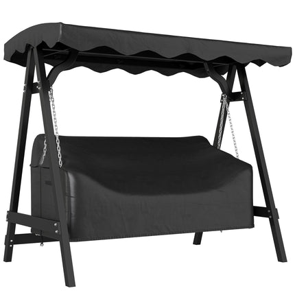 Outdoor Swing Cover, Waterproof Oxford Fabric, Black