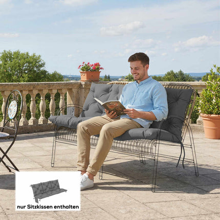 Outdoor Swing Cushion, Water-Resistant, 150x100 cm, Dark Grey