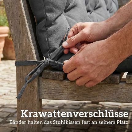 Outdoor Swing Cushion, Water-Resistant, 150x100 cm, Dark Grey
