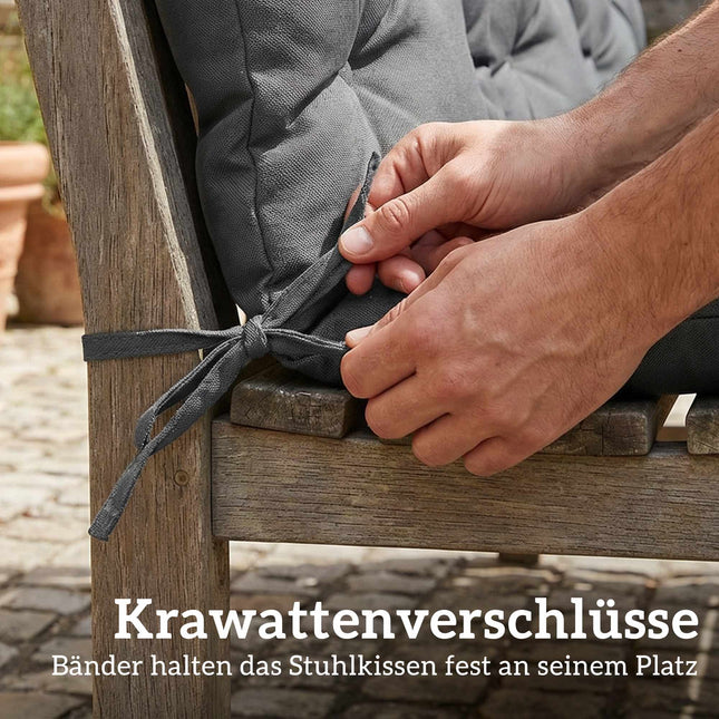 Outdoor Swing Cushion, Water-Resistant, 150x100 cm, Dark Grey