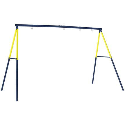 Outdoor Swing Set for Kids, Steel Frame, 3 Seats