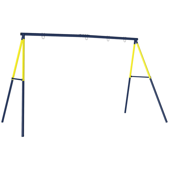 Outdoor Swing Set for Kids, Steel Frame, 3 Seats