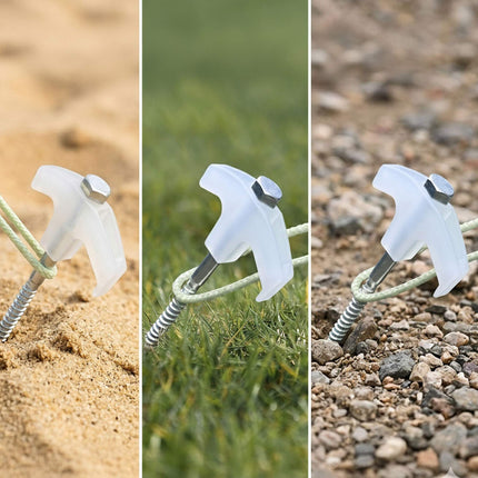 Outdoor Tent Pegs with Drill Adapter, 20 Pcs Set
