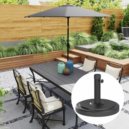 Outdoor Umbrella Base, 22kg, Fits 2.8m Umbrellas