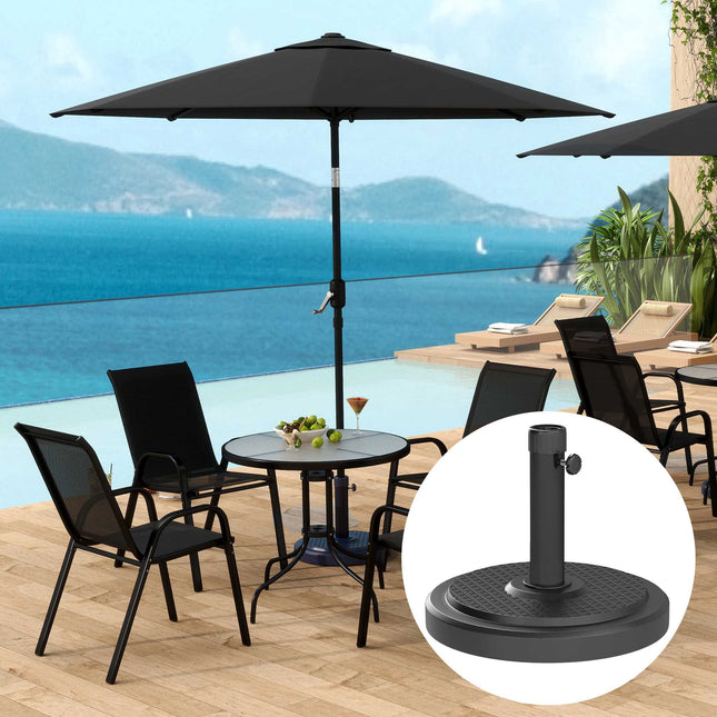 Outdoor Umbrella Base, 22kg, Fits 2.8m Umbrellas