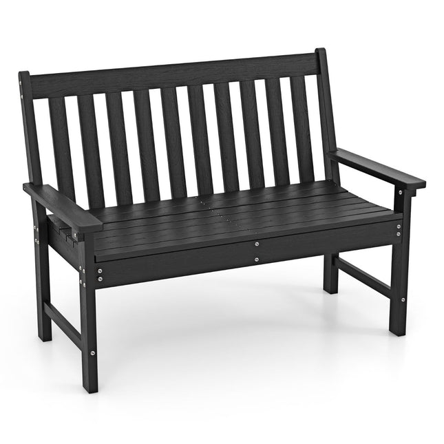 Outdoor Weatherproof HDPE Garden Bench for 2-3 Seats