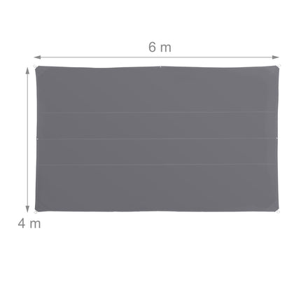 Outdoor Weatherproof Shade Sail – Grey Rectangular