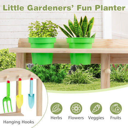 Outdoor Wooden Mud Kitchen Playset – Sink, Stove, Chalkboard