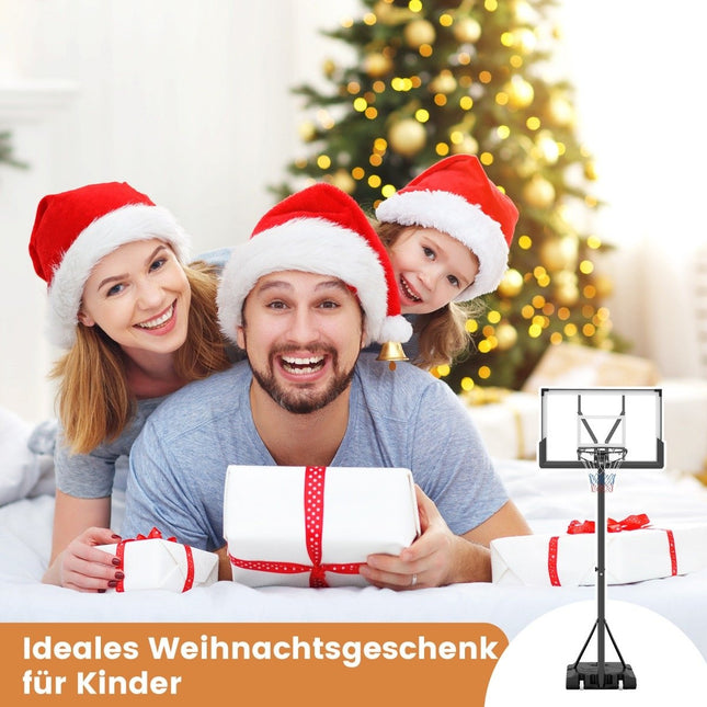 Outdoor basketball hoop with stand & weight bag & 2 nets basketball stand