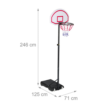 Outdoor basketball stand