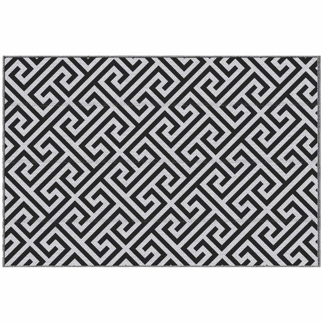 Outdoor plastic mat - water-repellent, double-sided, 152x243 cm