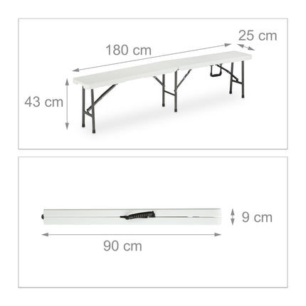 Outdoor furniture foldable white