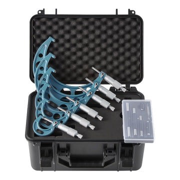 Outside Micrometer Set 0-6 In, 6-Piece, Case
