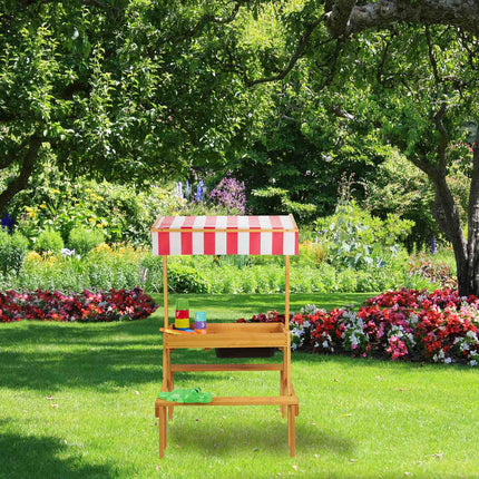 Outside Play Table with Sunshade
