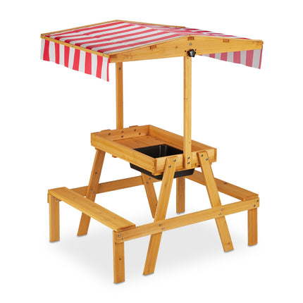 Outside Play Table with Sunshade